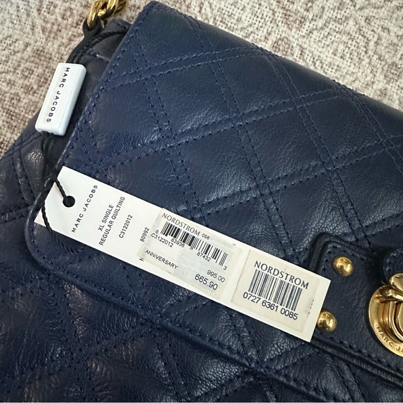 Marc Jacobs Blue XL Single Regular Quilting Bag - Picture 2 of 10